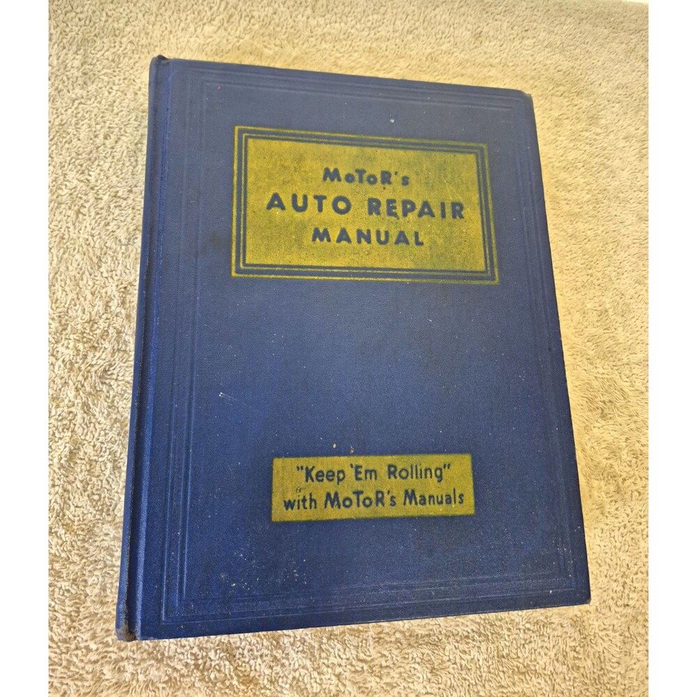 1949 MoToR's Auto Repair Manual 12th Edition 1st Printing 1935-49 Cars Vintage